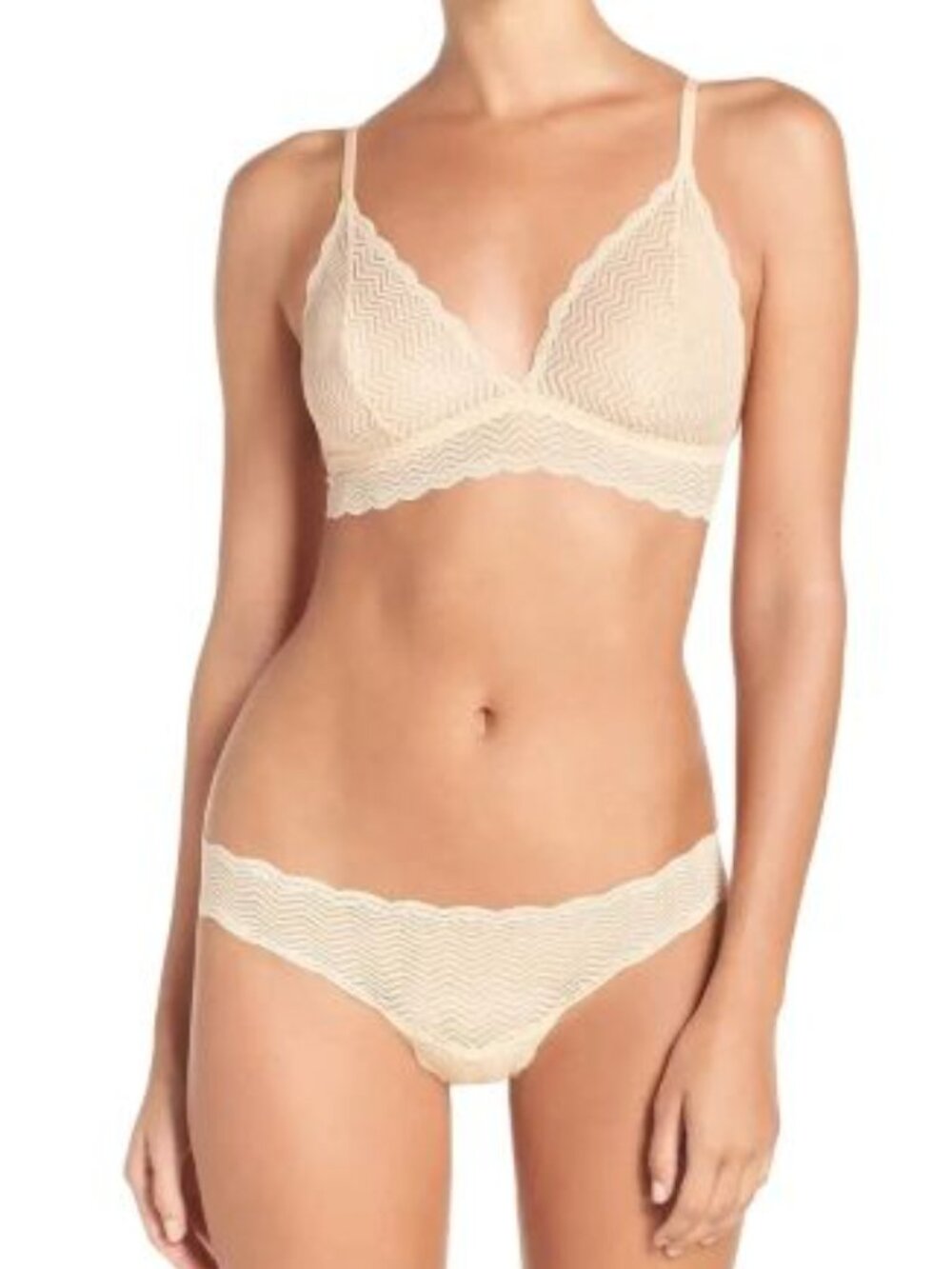 5 PIECE BUNDLE ~ Cosabella Sweet Treats GEO ~ 2 Thong & 3 Bralette ~ L ~ NWT